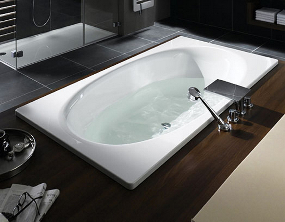 Ванна, серия ELLIPSO DUO, mod.230, размер 1900*1000*450, Easy clean, alpine white, без ножек