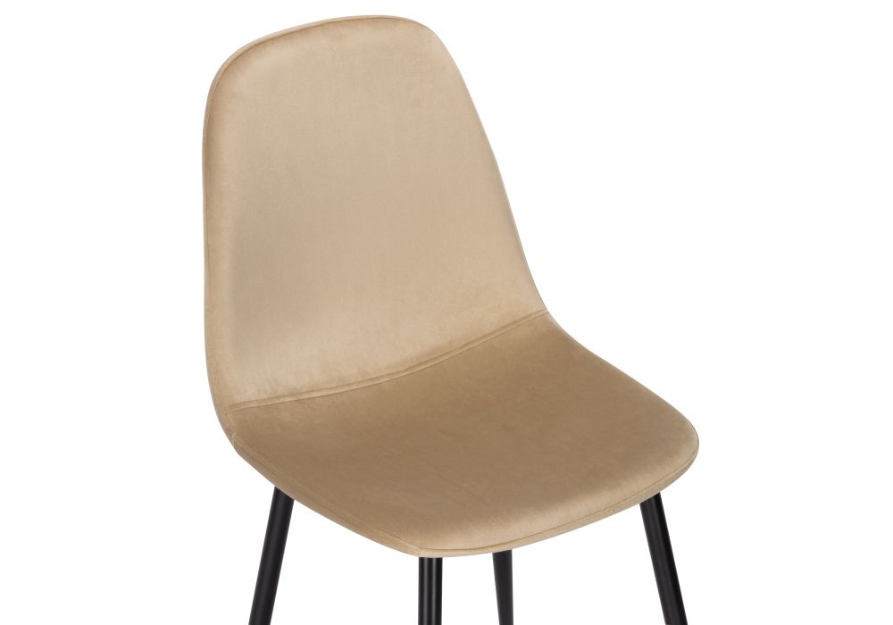 Стул на металлокаркасе Lilu dark beige / black