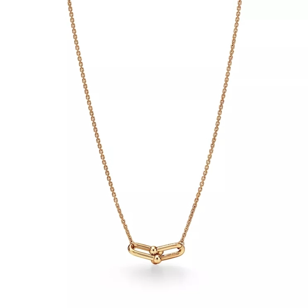 Подвеска из жёлтого золота 18k,Tiffany 💠Hard Wear Small double Link
