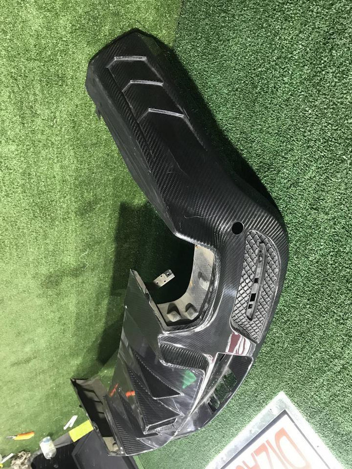 Юбка заднего бампера Mercedes GLE Coupe c292 (2015-2019) AMG 63 Brabus