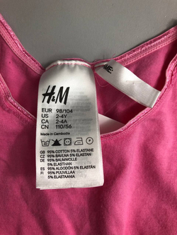Боди H&M повседневное на 2-4 года