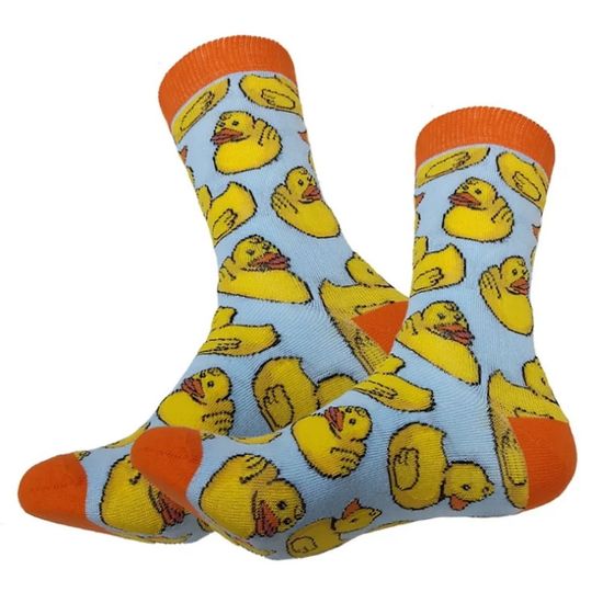 Носки "История жёлтой уточки" р. 36-43 (голубой)