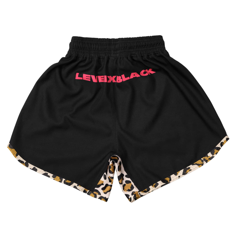 Шорты Level x Black Pink Leopard Competitor Black