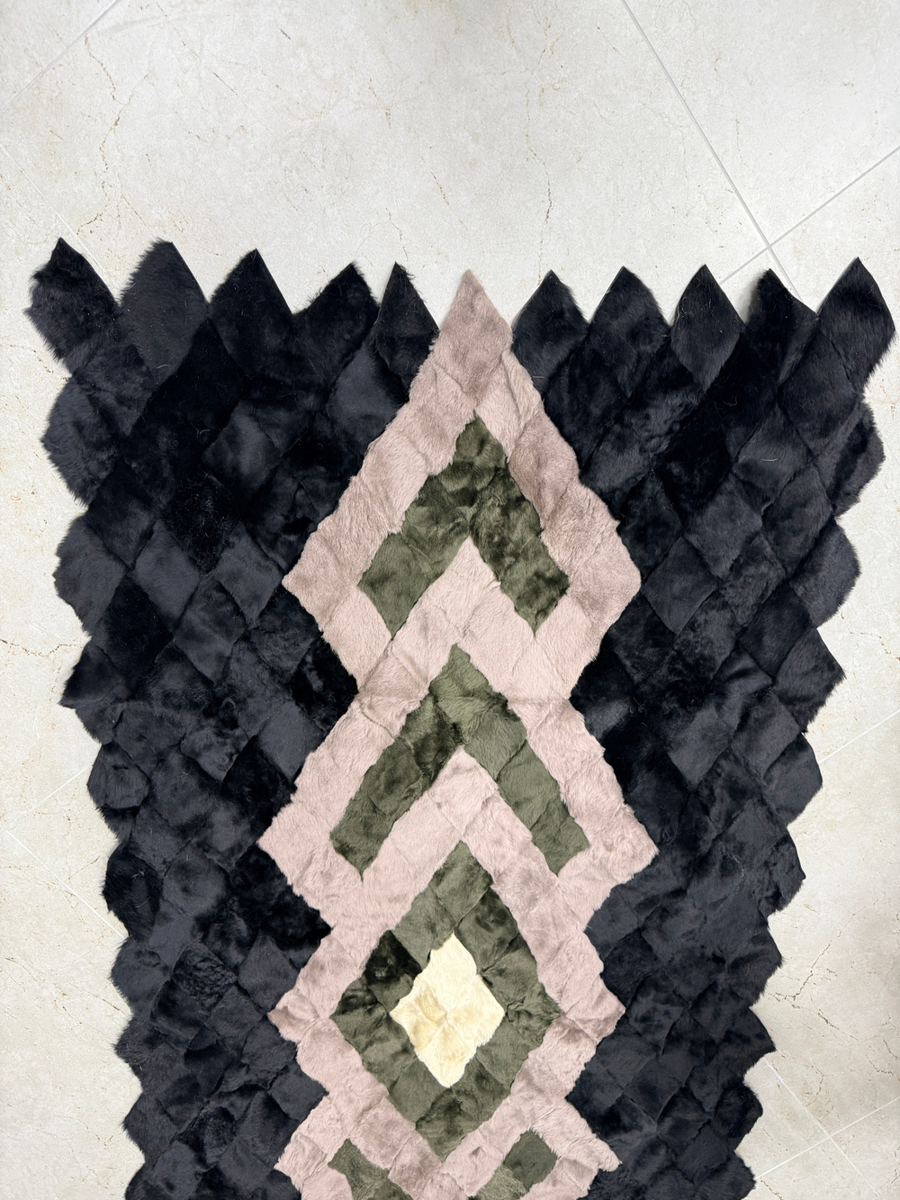 Покрывало меховое ковер из шкуры овчины