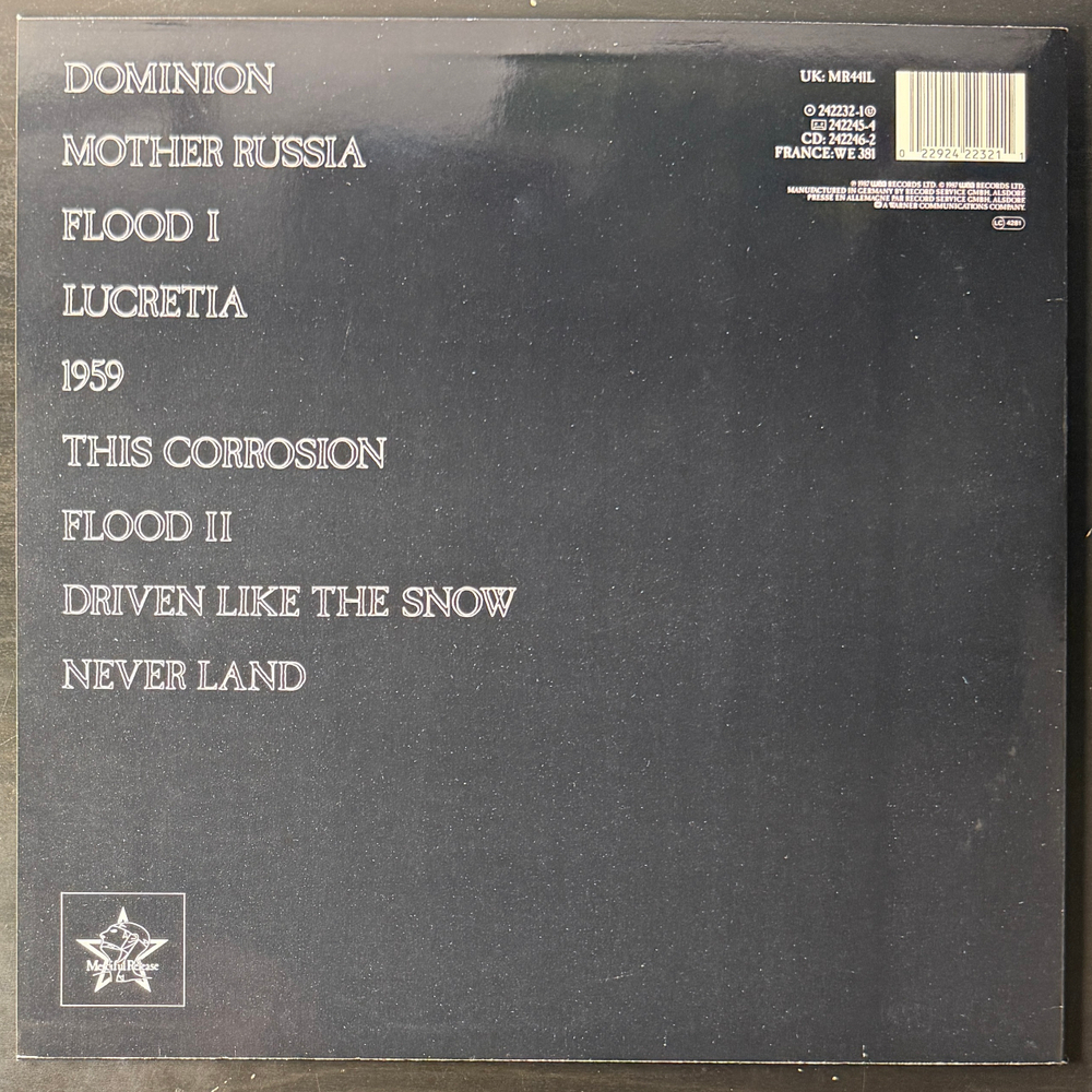 The Sisters Of Mercy ‎– Floodland (Германия 1987г.)