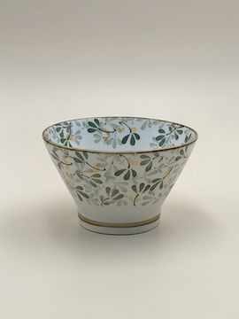 Салатник 12,5х7,5 см. "Япония" зеленый декор