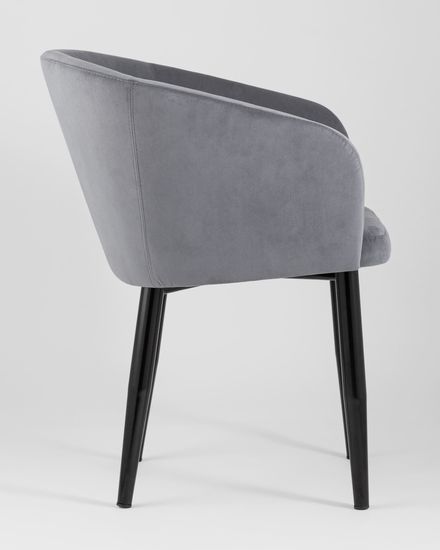 Кресло Ральф велюр серый