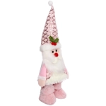 Сувенир новогодний «Новогоднее настроение - Дед Мороз» 14*36*8 см, Розовый (с подсветкой)