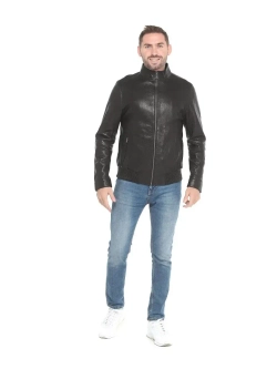 Мужская кожаная куртка / натуральная кожа ягненка / Турция