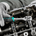 Набор торцевых головок, 1/4", головки 4 - 13 мм, с трещот. ключом, CrV,11 предметов Stels