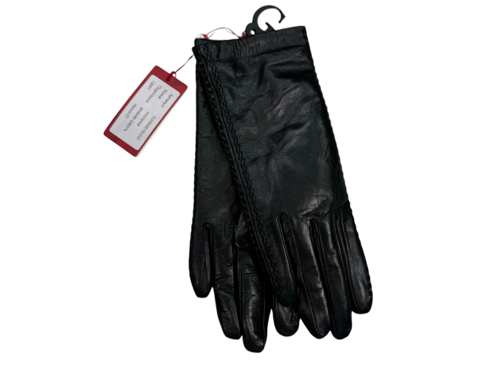 Перчатки. Женские. Материал верха: Кожаные люкс качества. Подклад: Трикотаж-шерсть.5 шт в упаковке