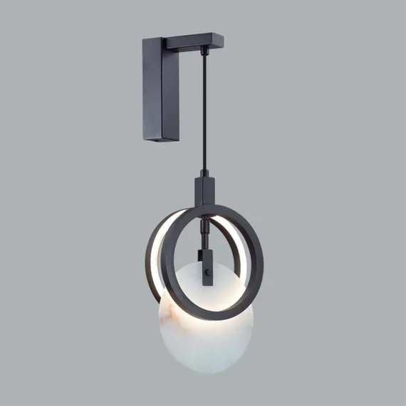 5422/17WL HIGHTECH ODL_EX25 083 черный/металл/алебастр Настенный светильник LED 17W 3000K 986Лм MERCURY