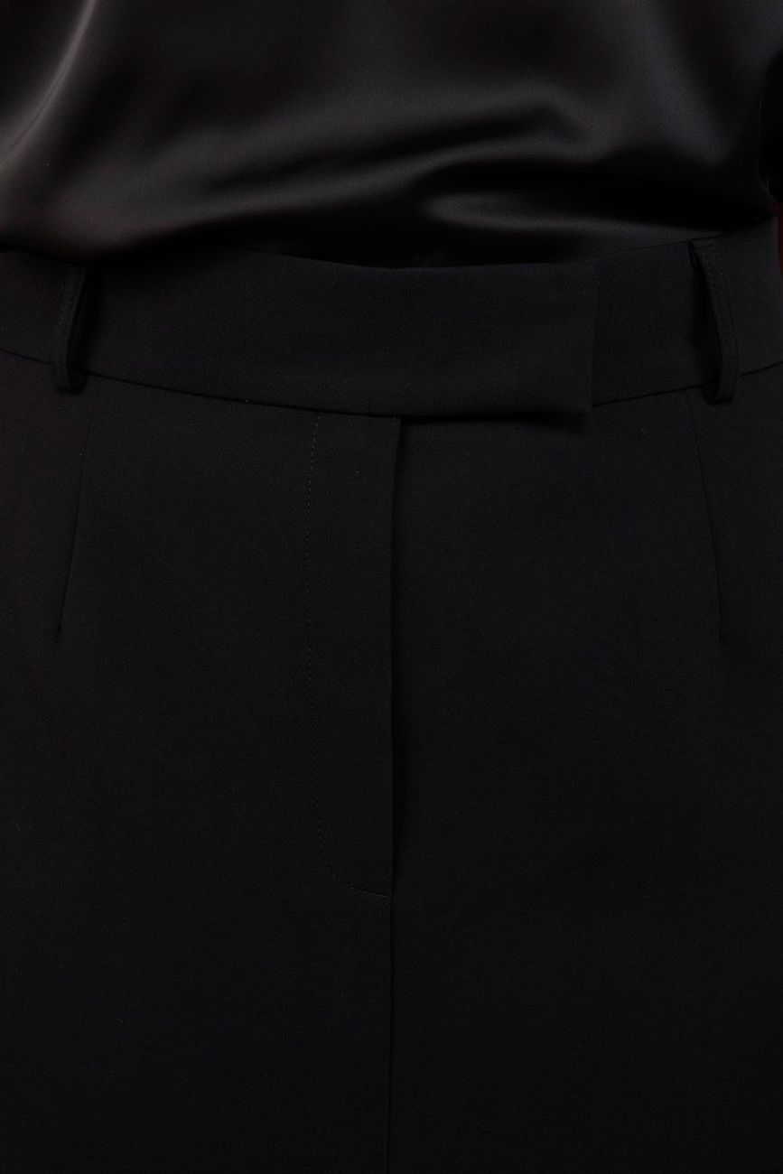 Юбка макси со шлицей спереди, черный