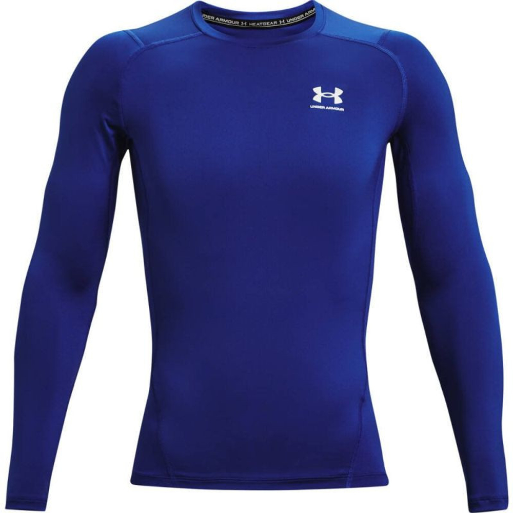 Мужская теннисная футболка теннисная Under Armour HeatGear Armour Comp Long Sleeve M - небесный