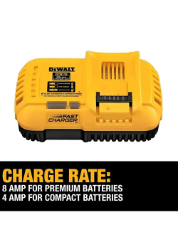 DeWalt DCB118 Быстрое зарядное устройство FLEXVOLT 18V 20V 60V MAX, с внутренним вентилятором и литиевой батареейнабор электроинструмента