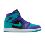 Кроссовки Jordan Air Jordan 1 Mid Black Grape (Женская размерная сетка)