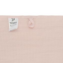 Набор из двух вафельных полотенец изо льна цвета пыльной розы из коллекции Essential, 50х70 см