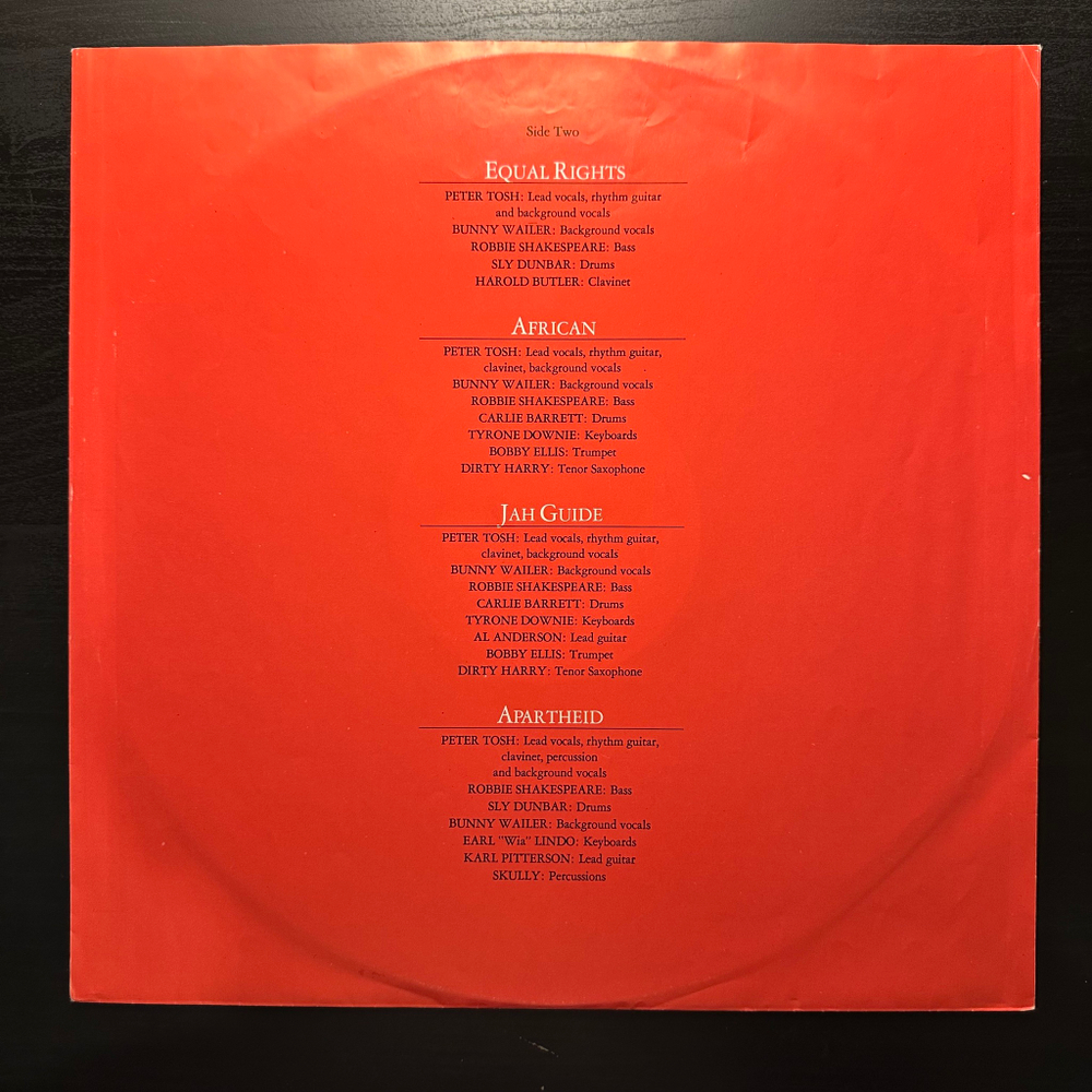 Peter Tosh - Equal Rights (Голландия 1977г.)