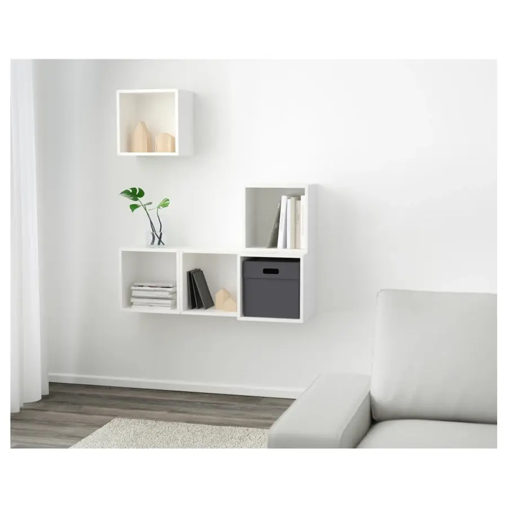 Комбинация навесных шкафов - IKEA EKET, 105x35x120 см, белый, ЭКЕТ ИКЕА