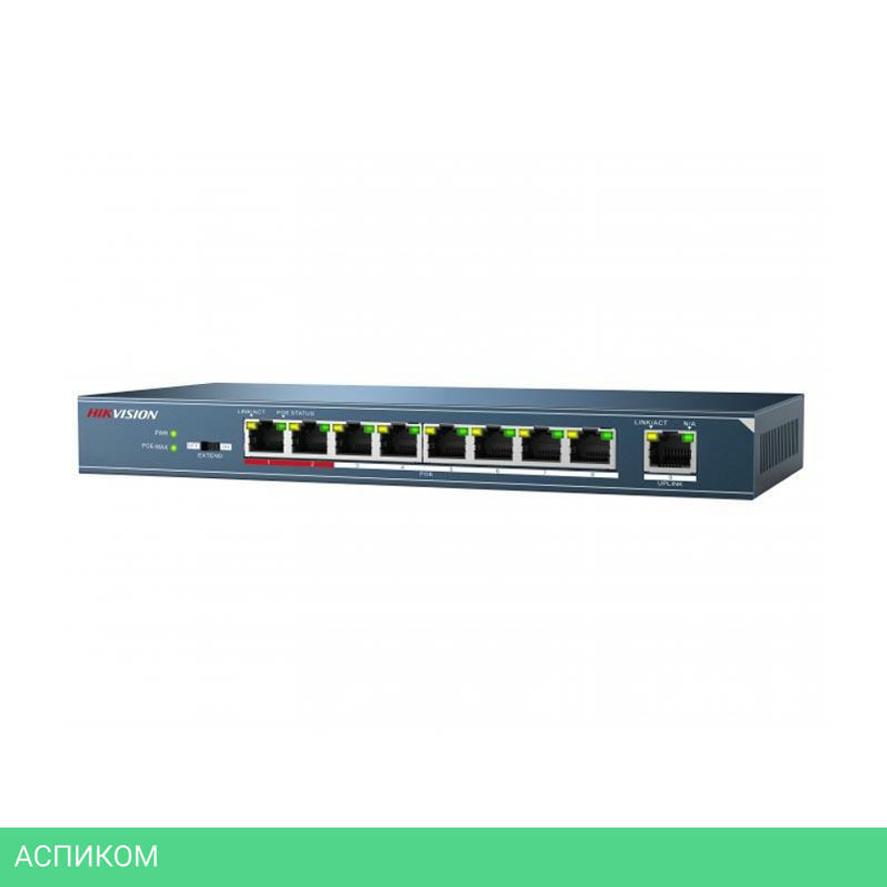 Коммутатор Hikvision DS-3E0109P-E/M(B)