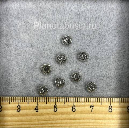 Бусины люкс (Корея) ажурная 0282