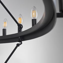 Citilux Смитсон CL470254 Люстра замковая подвесная Чёрная