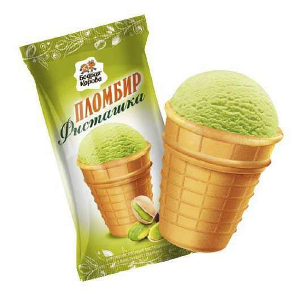 Пломбир Фисташка, Бодрая Корова