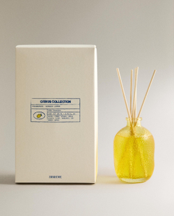 Zara Home Аромадиффузор Ginger Lemon 180 мл, тростниковые палочки микадо, аромат свежий цитрусовый, Горчичный