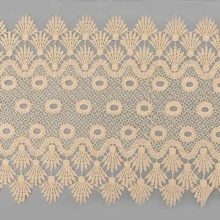 3AR807 Кружево матовое гипюр 17см*9,14м (406 молочный)