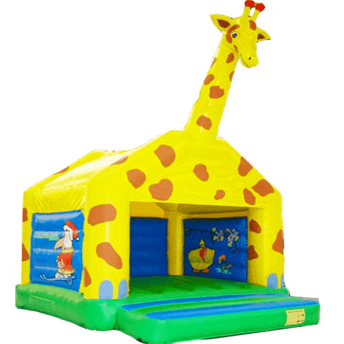 Коммерческий надувной батут "Жираф" с крышей
