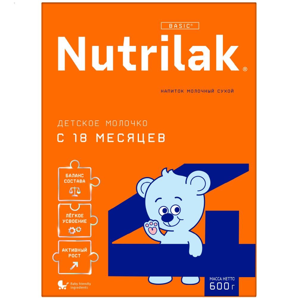 Напиток молочный Nutrilak 4 с 18 месяцев 600г