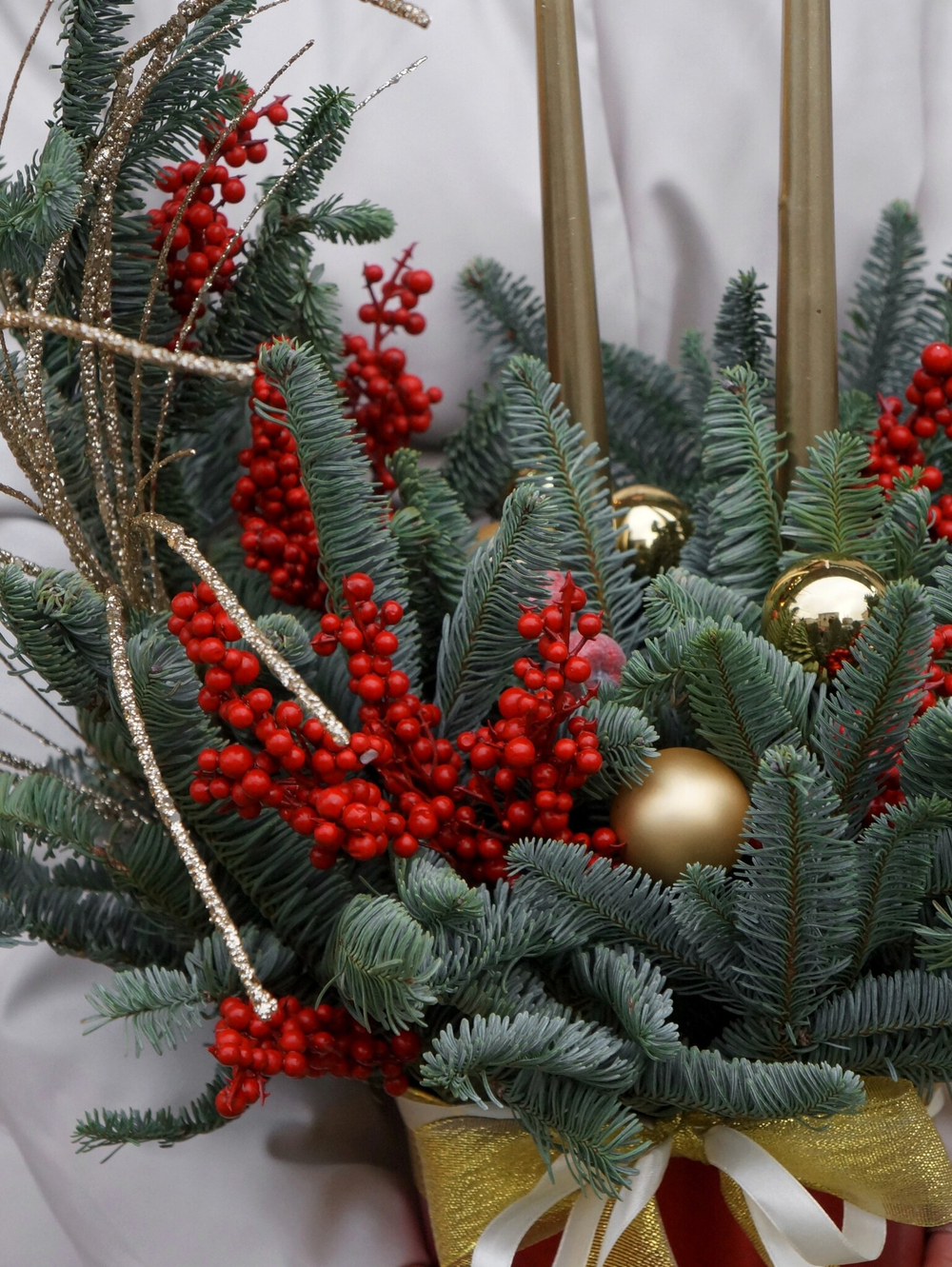 Большая композиция со свечами