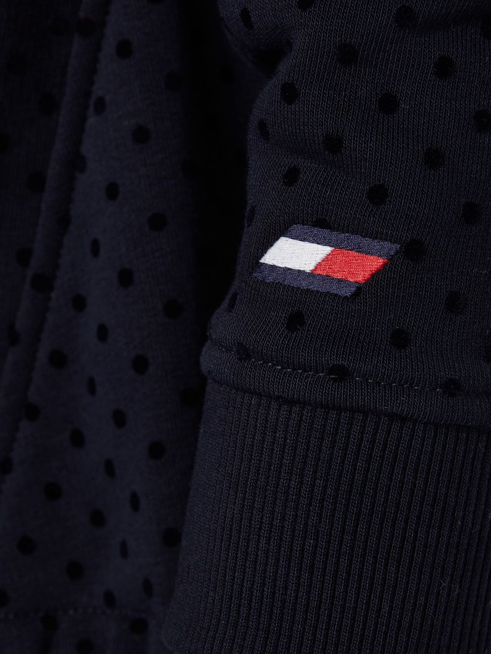Женская теннисная куртка Tommy Hilfiger Relaxed Polka Dot Hoodie - Blue