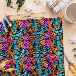 Ткань шелк Армани ядовитая чешуя змеи