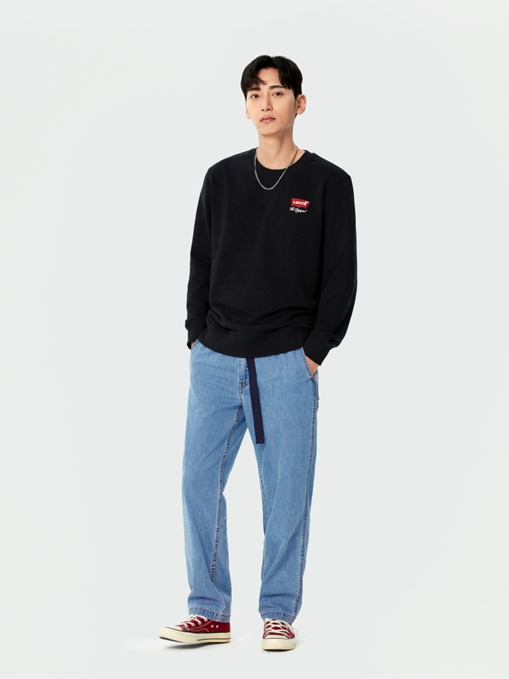 Мужские свободные прямые джинсы Levi's 000SD-0001