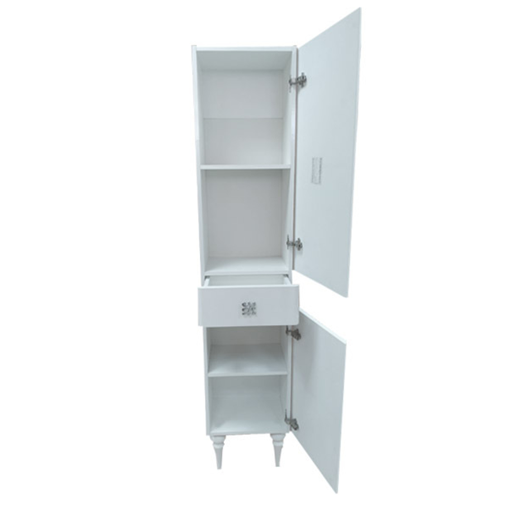 Comforty. Шкаф-колонна "Монако-40" правая белый глянец
