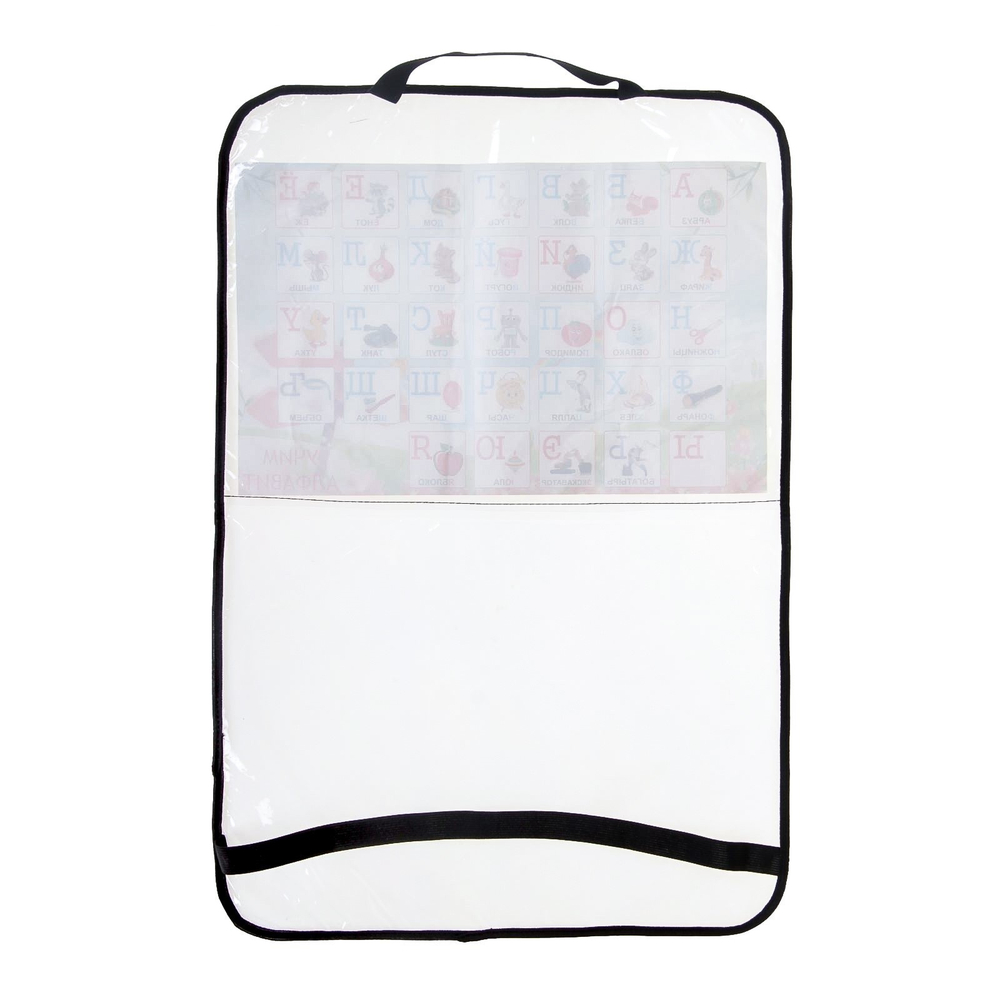 2510733 Защитная накидка-незапинайка на спинку сиденья автомобиля «Алфавит», 60х40 см