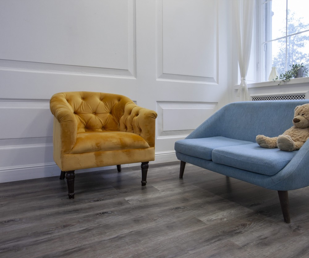 LVT-плитка Damy Floor TCM369-7 — LVT Дуб Рустикальный Черный/Rustic Black Oak