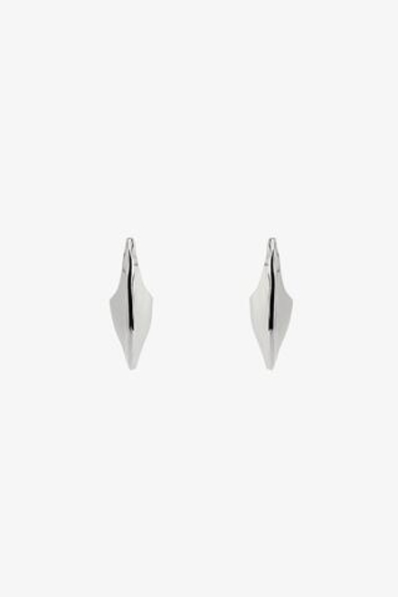 ZARA МЕТАЛЛИЧЕСКИЕ СЕРЬГИ-КОЛЬЦА НЕПРАВИЛЬНОЙ ФОРМЫ, СЕРЕБРИСТЫЙ
