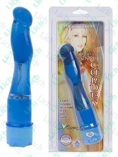 Вибромассажер с изогнутым контуром