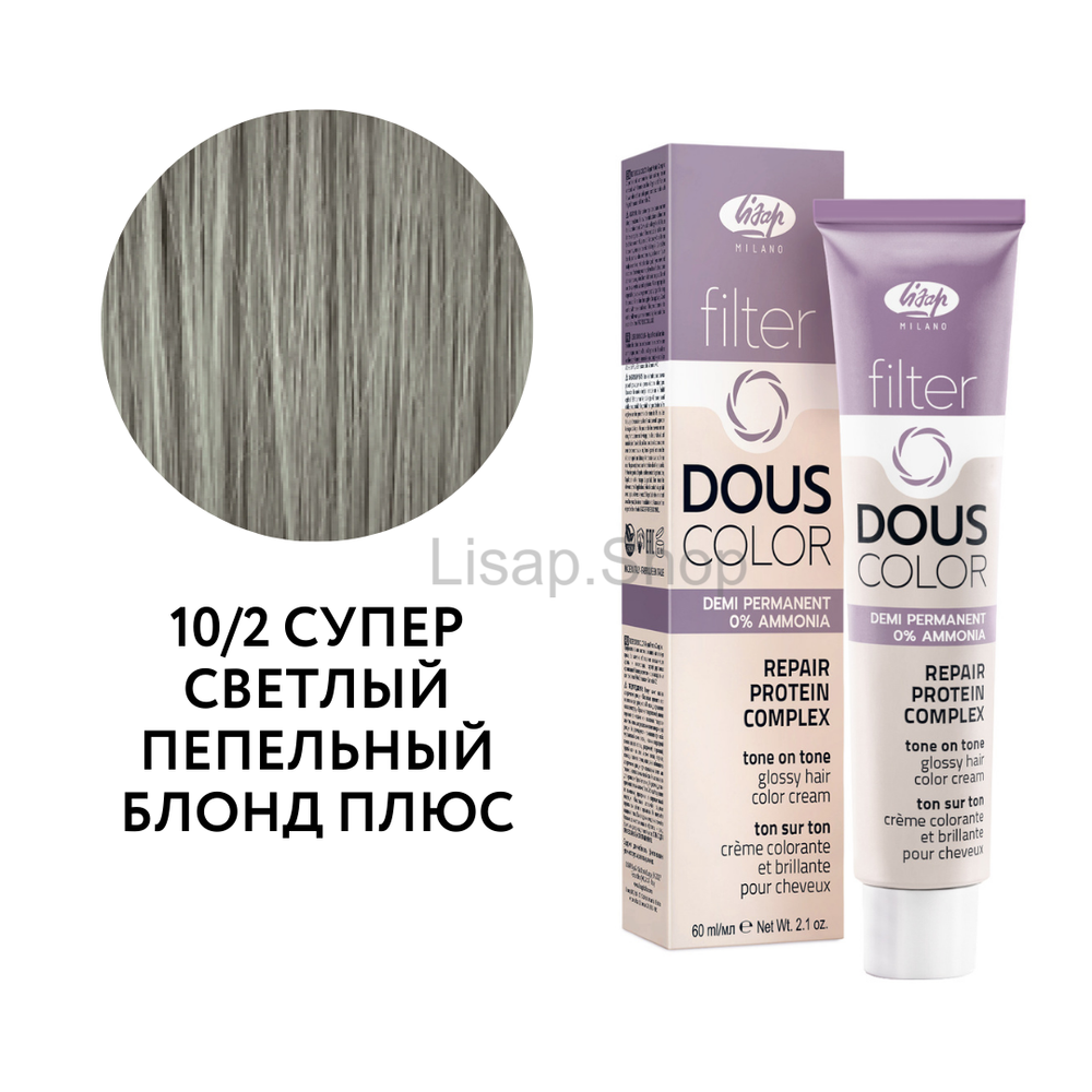 Полуперманентный безаммиачный крем-краситель тон-в-тон "Filter Dous Сolor" (60мл)