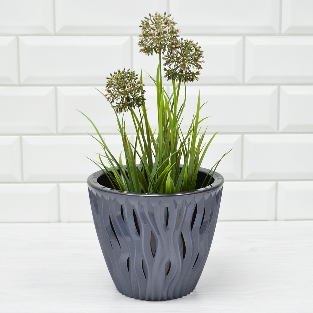 Кашпо Вдохновение 2,25л, антрацит