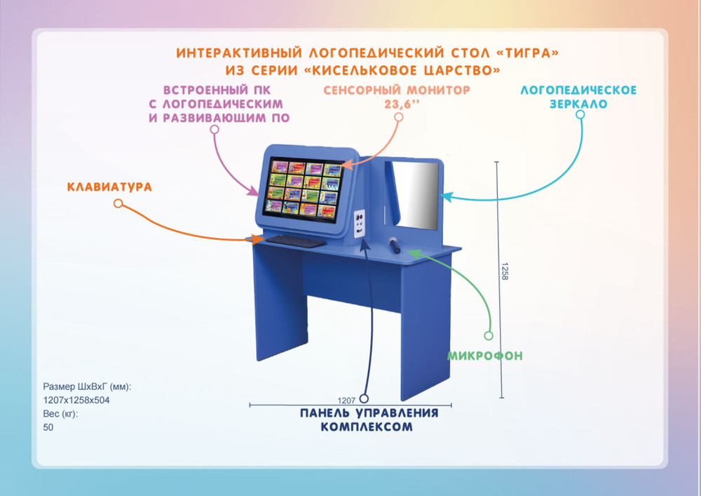 Интерактивный логопедический комплекс Тигра из серии Кисельковое царство