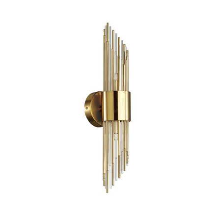 4847/2W HALL ODL21 420 золото/металл/стекло Бра G9 2*40W FLAMBI