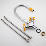 Смеситель для кухни, Frud, гибк излив, с кран-буксой, жел, R43127-9