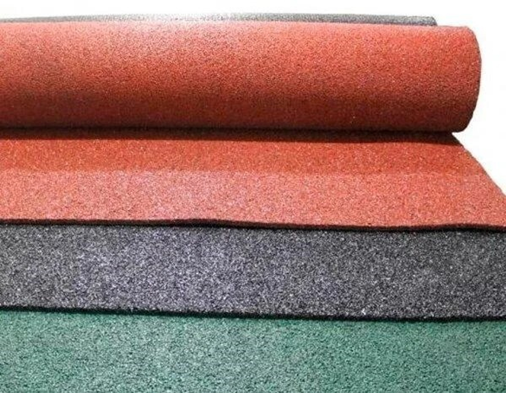 Спортивное рулонное покрытие из крошки Резипол ANT Flex Eco Monolit 12мм до 100м2 Черный