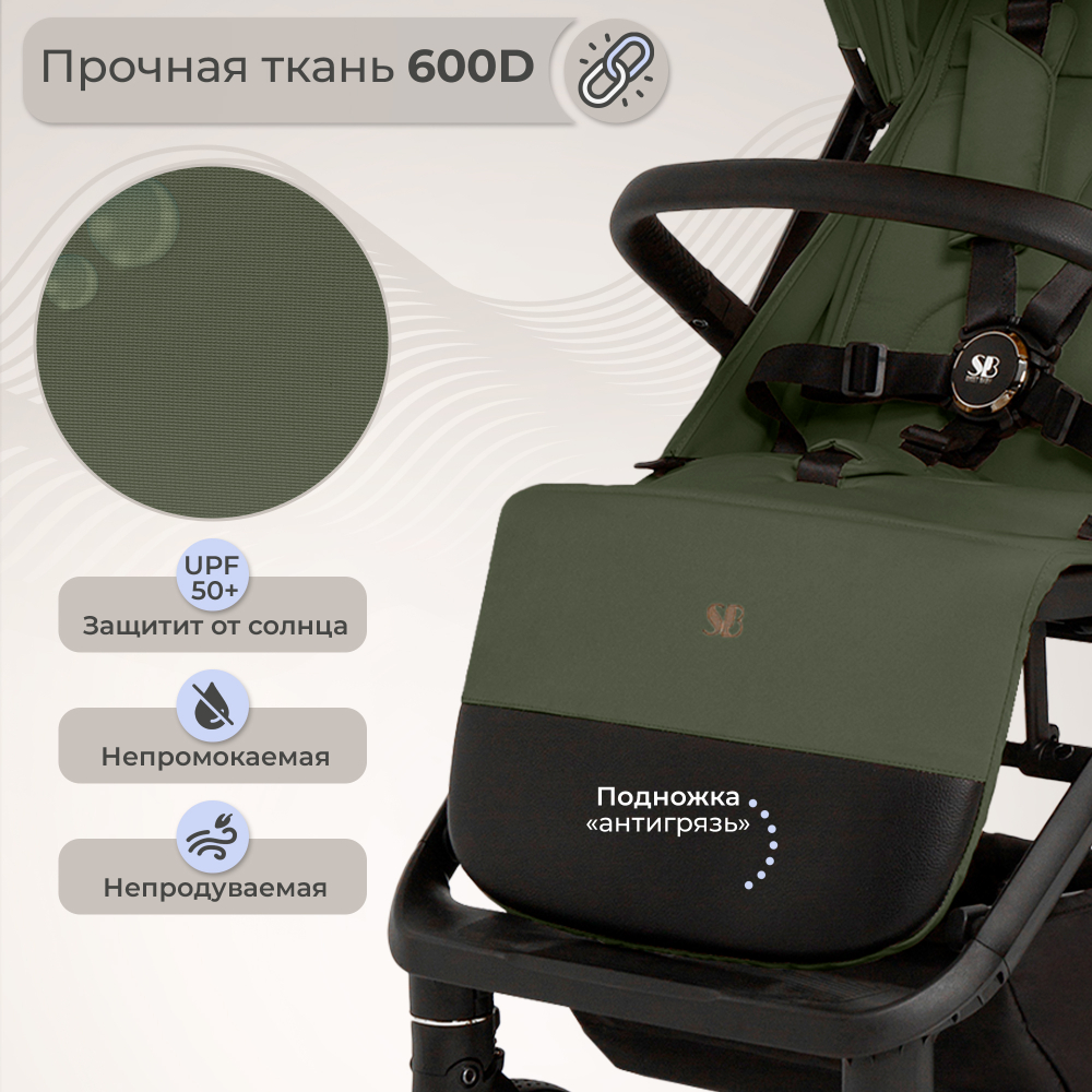 Прогулочная коляска Sweet Baby Aura Plus Green Forest