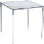 Стол пластиковый Siesta Contract Mango Alu, серебристый