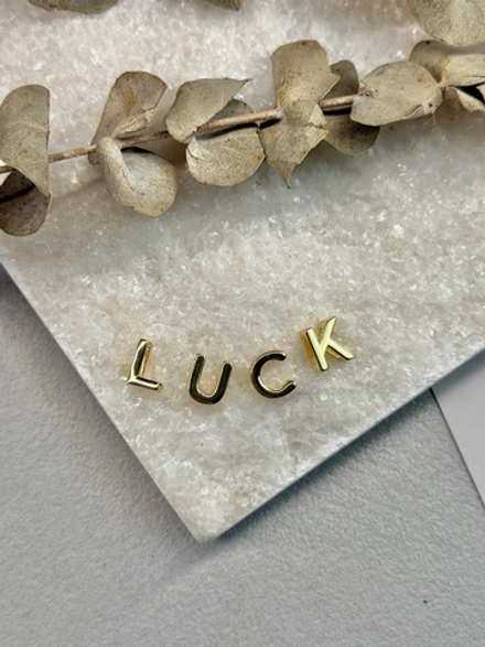 Набор подвесок "LUCK" (4 буквы) 10 мм