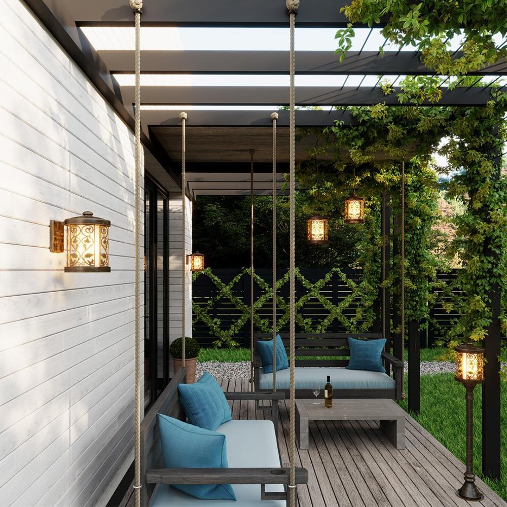 2286/1 NATURE ODL12 659 патина коричневый Уличный светильник-подвес IP44 E27 100W 220V LAGRA